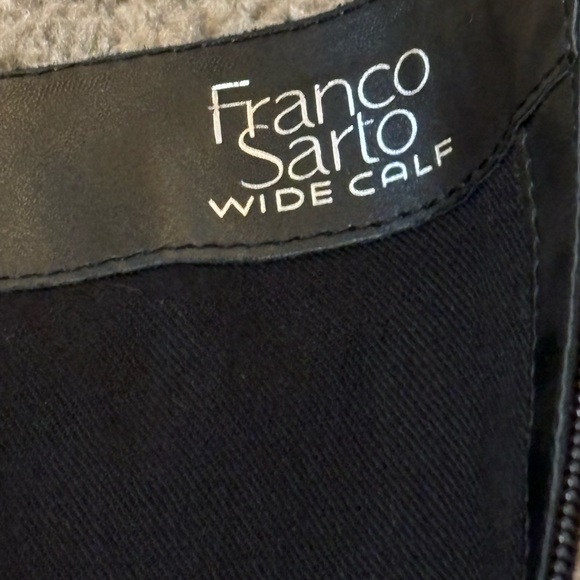 Franco Sarto Leather Wide Calf Boots. Black Knee High Woman’s Size 8.5 - Picture 3 of 14
